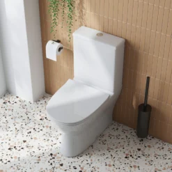 Harbour Acclaim Compact Rimless BTW Close-Coupled Toilet & Soft Close Seat 8 Harbour Acclaim Compact Rimless BTW Close-Coupled Toilet & Soft Close Seat -Vado Shop harbour acclaim rimless compact back to wall close coupled toilet lifestyle3 scaled