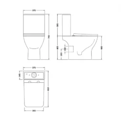 Emily Rimless Modern Toilet & Slim Soft Close Seat 13 Emily Rimless Modern Toilet & Slim Soft Close Seat -Vado Shop harbour alchemy rimless close coupled toilet technical draw