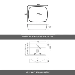 Harbour Clarity 600mm Wall Mounted Vanity Unit & Countertop - Gloss White -Vado Shop harbour clarity 600 countertop basin sophia vellamo tech 1