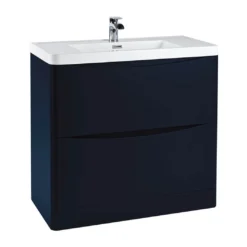 Harbour Clarity 900mm Floorstanding Vanity Unit & Basin - Gloss White -Vado Shop harbour clarity 900 floor unit indigo blue cutout