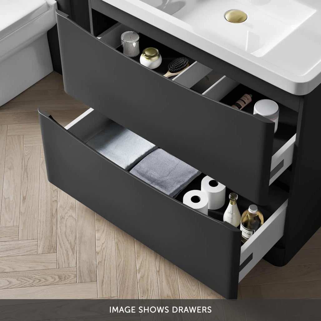 Harbour Clarity 900mm Floorstanding Vanity Unit & Countertop - Indigo Blue - Drench Sophia 600mm Basin 7 Harbour Clarity 900mm Floorstanding Vanity Unit & Countertop - Indigo Blue - Drench Sophia 600mm Basin - Image 7