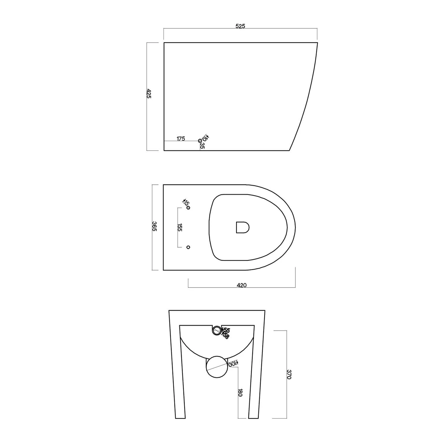 Harbour Clarity Back To Wall Modern Toilet & Soft Close Seat 5 Harbour Clarity Back To Wall Modern Toilet & Soft Close Seat - Image 5
