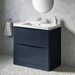 Harbour Clarity 900mm Floorstanding Vanity Unit & Basin - Gloss White