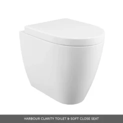 Harbour Icon 1100mm Right Hand Combination Bathroom Toilet & Sink Unit With Harbour Toilet And Cistern - Graphite Grey 20 Harbour Icon 1100mm Right Hand Combination Bathroom Toilet & Sink Unit With Harbour Toilet And Cistern - Graphite Grey -Vado Shop harbour clarity toilet and seat 2