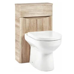 Harbour Clarity 500mm Back To Wall WC Unit - Gloss White -Vado Shop harbour clarity wc unit driftwood oak cutout