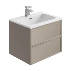 Harbour Form 600mm Wall Mounted Vanity Unit & Basin - French Grey -Vado Shop harbour form 600mm french grey wall mounted vanity cutout