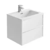 Harbour Form 600mm Wall Mounted Vanity Unit & Basin - French Grey