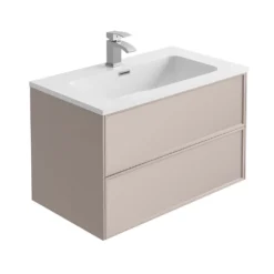 Harbour Form 800mm Wall Mounted Vanity Unit & Basin - French Grey -Vado Shop harbour form 800mm french blush wall mounted vanity cutout