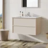 Harbour Form 800mm Wall Mounted Vanity Unit & Basin - French Grey