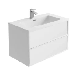 Harbour Form 800mm Wall Mounted Vanity Unit & Basin - French Grey -Vado Shop harbour form 800mm matt white wall mounted vanity cutout