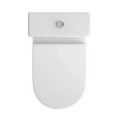 Harbour Grace Compact Close Coupled Toilet & Soft Close Seat -Vado Shop harbour grace close coupled toilet 600mm topview