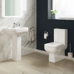 Harbour Icon Modern Fully Back To Wall Toilet & Soft Close Seat -Vado Shop harbour icon fullybtw toilet fullped