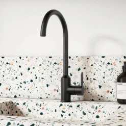 Harbour Icon Single Lever Mono Kitchen Mixer Tap - Granite Matt Black