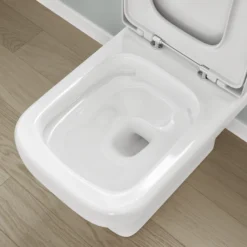 Harbour Icon Rimless Close Coupled Toilet & Soft Close Seat -Vado Shop harbour icon rimless close coupled toilet bowl lifestyle scaled