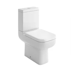 Harbour Icon Space-Saving Close Coupled Toilet & Soft Close Seat -Vado Shop harbour icon toilet 600mm projection cutout