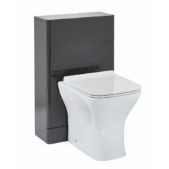 Harbour Identity 500mm Back To Wall Toilet Unit - Wolf Grey -Vado Shop harbour identity back to wall unit wolf grey