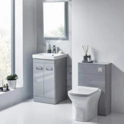 Harbour Identity 600mm Floorstanding Vanity Unit & Basin - Wolf Grey -Vado Shop harbour identity floorstanding vanity unit pebble grey 3 1