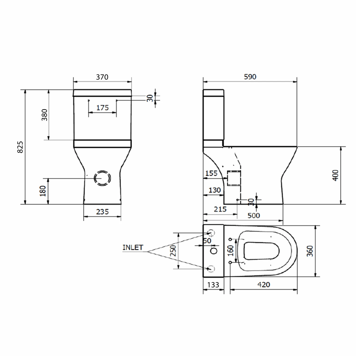 Harbour Identity Short Projection Close Coupled Toilet & Soft Close Seat 8 Harbour Identity Short Projection Close Coupled Toilet & Soft Close Seat - Image 8