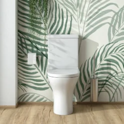 Harbour Identity Short Projection Close Coupled Toilet & Soft Close Seat 10 Harbour Identity Short Projection Close Coupled Toilet & Soft Close Seat -Vado Shop harbour identity short projections close couple toilet wrapover seat lifestyle2