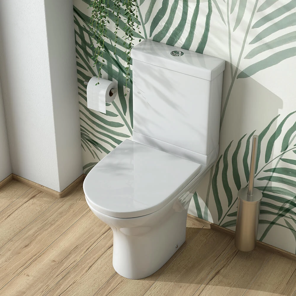 Harbour Identity Short Projection Close Coupled Toilet & Soft Close Seat 2 Harbour Identity Short Projection Close Coupled Toilet & Soft Close Seat - Image 2