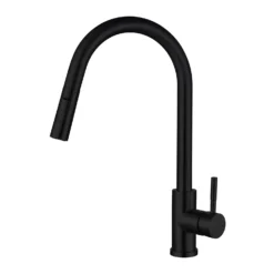 Harbour Pro Pull Out Single Lever Mono Kitchen Mixer Tap - Matt Black -Vado Shop harbour pro single lever matt black pull out kitchen tap cutout