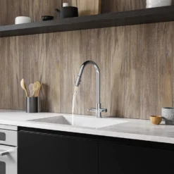 Harbour Pro Twin Lever Mono Pull Out Spray Kitchen Mixer Tap - Polished Chrome 9 Harbour Pro Twin Lever Mono Pull Out Spray Kitchen Mixer Tap - Polished Chrome -Vado Shop harbour pro twin lever mono pullout spray kitchen mixer tap lifestyle3