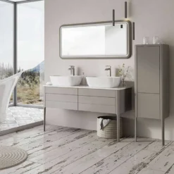 Harbour Serenity 1180mm Floorstanding Unit & Worktop - French Grey -Vado Shop harbour serenity 1180mm worktop unit french grey