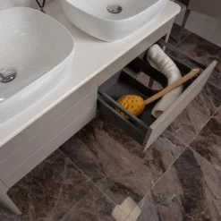 Harbour Serenity 1180mm Floorstanding Unit & Worktop - French Grey -Vado Shop harbour serenity floor drawer unit french grey