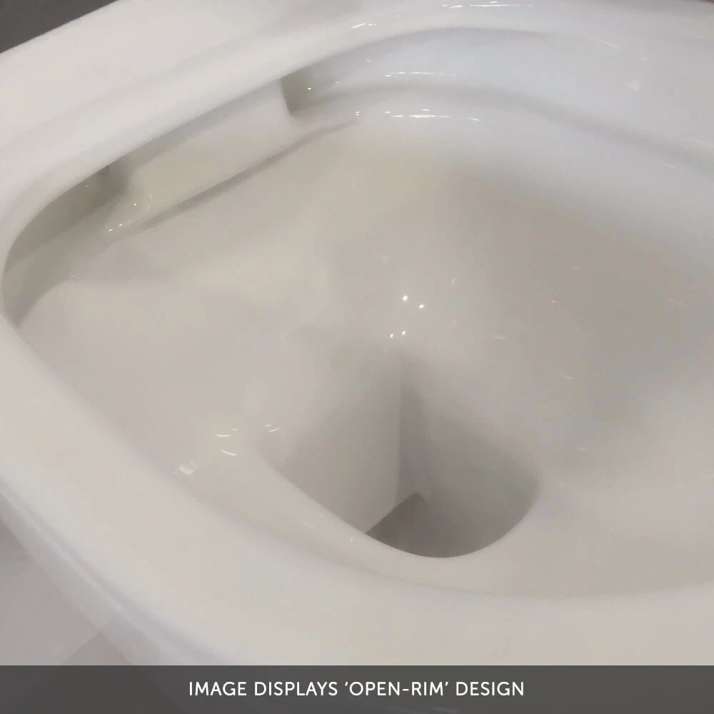 Harbour Serenity Rimless Close Coupled Closed Back Toilet With Wrap Over Soft Close Seat 11 Harbour Serenity Rimless Close Coupled Closed Back Toilet With Wrap Over Soft Close Seat - Image 11