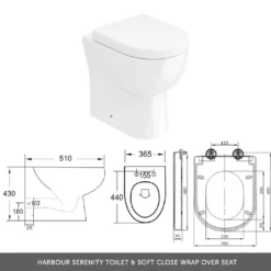 Dylan 1100mm Combination Left Hand Basin & Toilet Unit - Green -Vado Shop harbour serenity toilet wrap over seat tech image 1