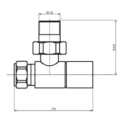 Hudson Reed Square Angled Radiator Valves -Vado Shop ht324 ultra pure square chrome angled valves tech