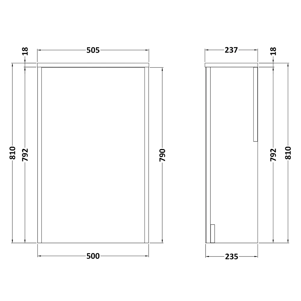 Hudson Reed Coast 505 Mm Floor Standing Back To Wall Toilet Unit - Grey Gloss 2 Hudson Reed Coast 505 Mm Floor Standing Back To Wall Toilet Unit - Grey Gloss - Image 2