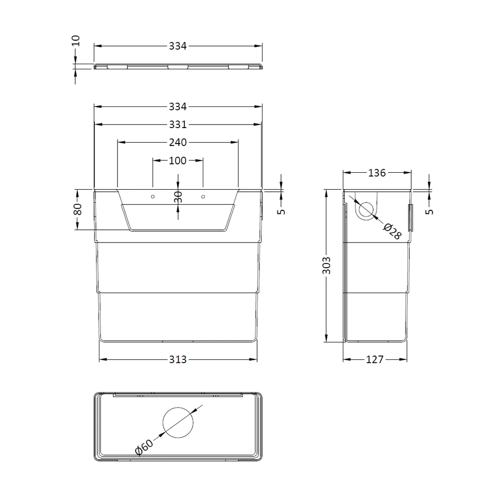 Horizon Dual Flush Cistern 2 Horizon Dual Flush Cistern - Image 2