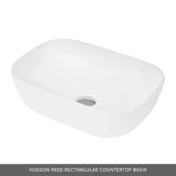 Emily 600mm Wall Mounted 2 Drawer Unit And Countertop - Natural Oak - Hudson Reed Rectangular Countertop Basin -Vado Shop hudson reed rectangular countertop basin overlay 14