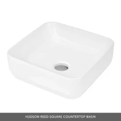 Emily 600mm Gloss White Wall Mounted 2 Drawer Vanity Unit And Countertop With Brushed Brass Handles -Vado Shop hudson reed rounded square basin 10