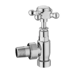 Hudson Reed Traditional Angled Crosshead Radiator Valves - Pairs