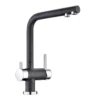 Clearwater Hydra Mono Kitchen Mixer And Cold Filtered Water Tap - Chrome/Nero