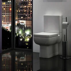 Harbour Icon Modern Fully Back To Wall Toilet & Soft Close Seat -Vado Shop icon ccbtw toilet setting