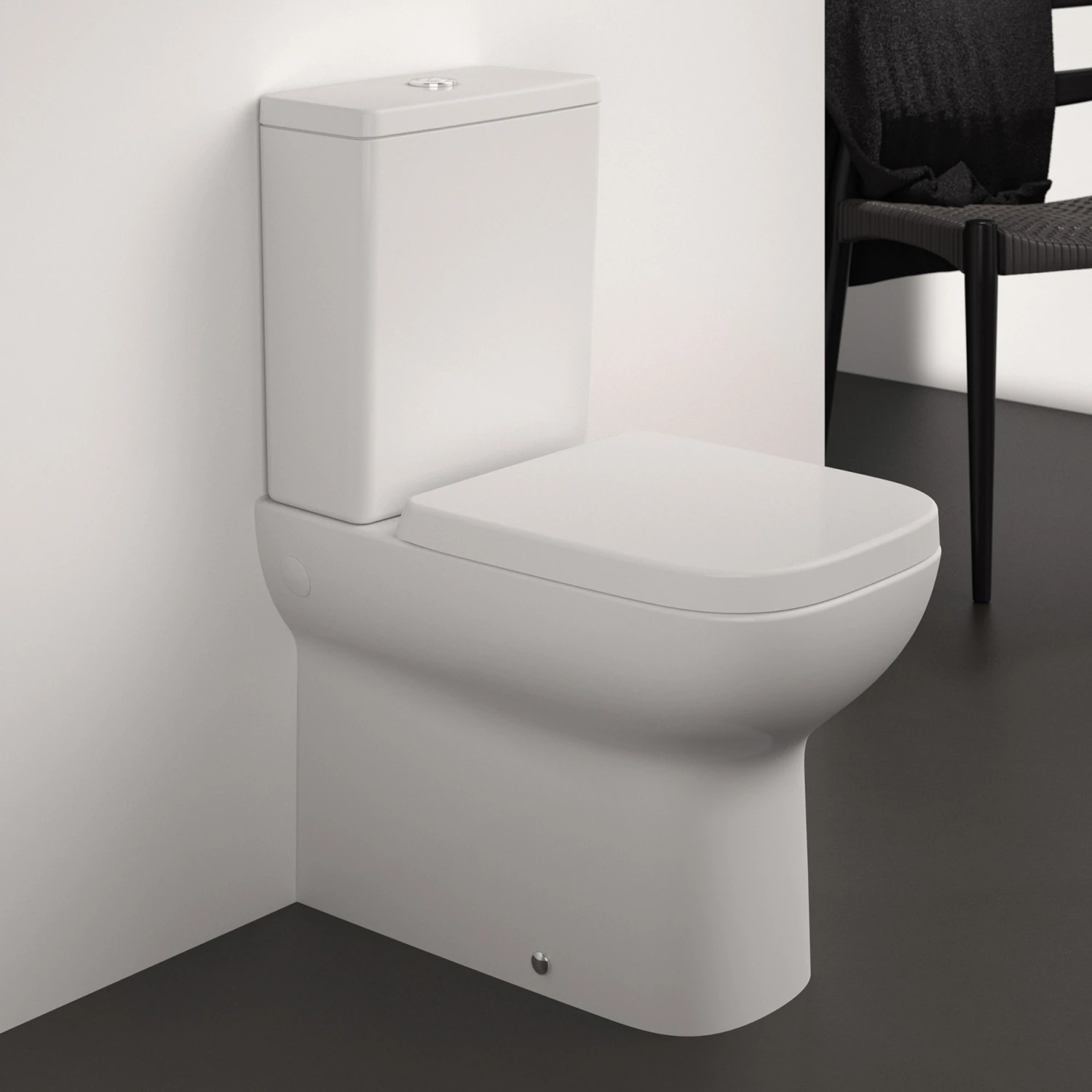 Ideal Standard I.life A Close Coupled Fully Back To Wall Rimless Toilet With Soft Close Seat - 6/4L Dual Flush Cistern 1 Ideal Standard I.life A Close Coupled Fully Back To Wall Rimless Toilet With Soft Close Seat - 6/4L Dual Flush Cistern