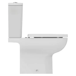 Ideal Standard I.life A Close Coupled Rimless Toilet With Soft Close Seat - 4/2.6L Dual Flush Cistern -Vado Shop ideal standard i.life a close coupled rimless toilet side