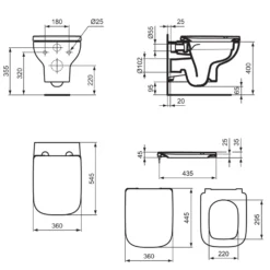 Ideal Standard I.life A Wall Hung Rimless Toilet With Soft Close Seat & WC Frame Concealed Cistern With Chrome Flush Plate -Vado Shop ideal standard i.life a wall hung rimless toilet tech