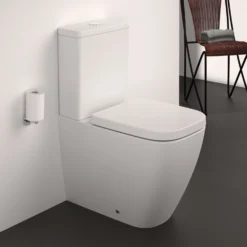 Ideal Standard I.life S Compact Close Coupled Fully Back To Wall Rimless Toilet With Soft Close Seat - 6/4L Dual Flush Cistern