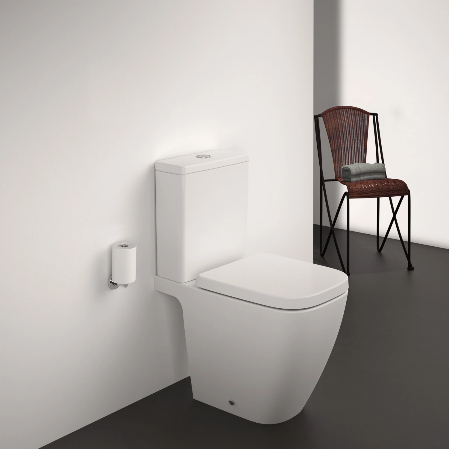 Ideal Standard I.life S Compact Close Coupled Rimless Toilet With Soft Close Seat - 6/4L Dual Flush Cistern 9 Ideal Standard I.life S Compact Close Coupled Rimless Toilet With Soft Close Seat - 6/4L Dual Flush Cistern - Image 9