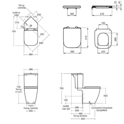 Ideal Standard I.life S Compact Corner Close Coupled Rimless Toilet With Soft Close Seat - 4/2.6L Dual Flush Cistern -Vado Shop ideal standard i.life s corner close coupled toilet tech