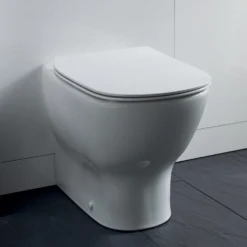 Ideal Standard Tesi Back To Wall Toilet With Aquablade® Flush Technology & Soft Close Seat & Concealed Cistern With Chrome Flush Plate