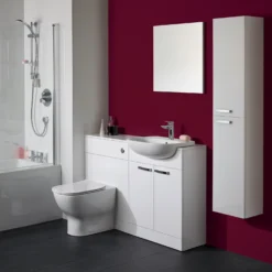 Ideal Standard Tesi Back To Wall Toilet With Aquablade® Flush Technology & Soft Close Seat & Concealed Cistern With Chrome Flush Plate -Vado Shop ideal standard tesi back to wall toilet room set
