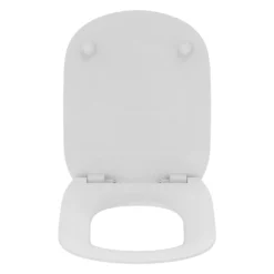 Ideal Standard Tesi Back To Wall Toilet With Aquablade® Flush Technology & Soft Close Seat & Concealed Cistern With Chrome Flush Plate -Vado Shop ideal standard tesi soft close thin toilet seat open