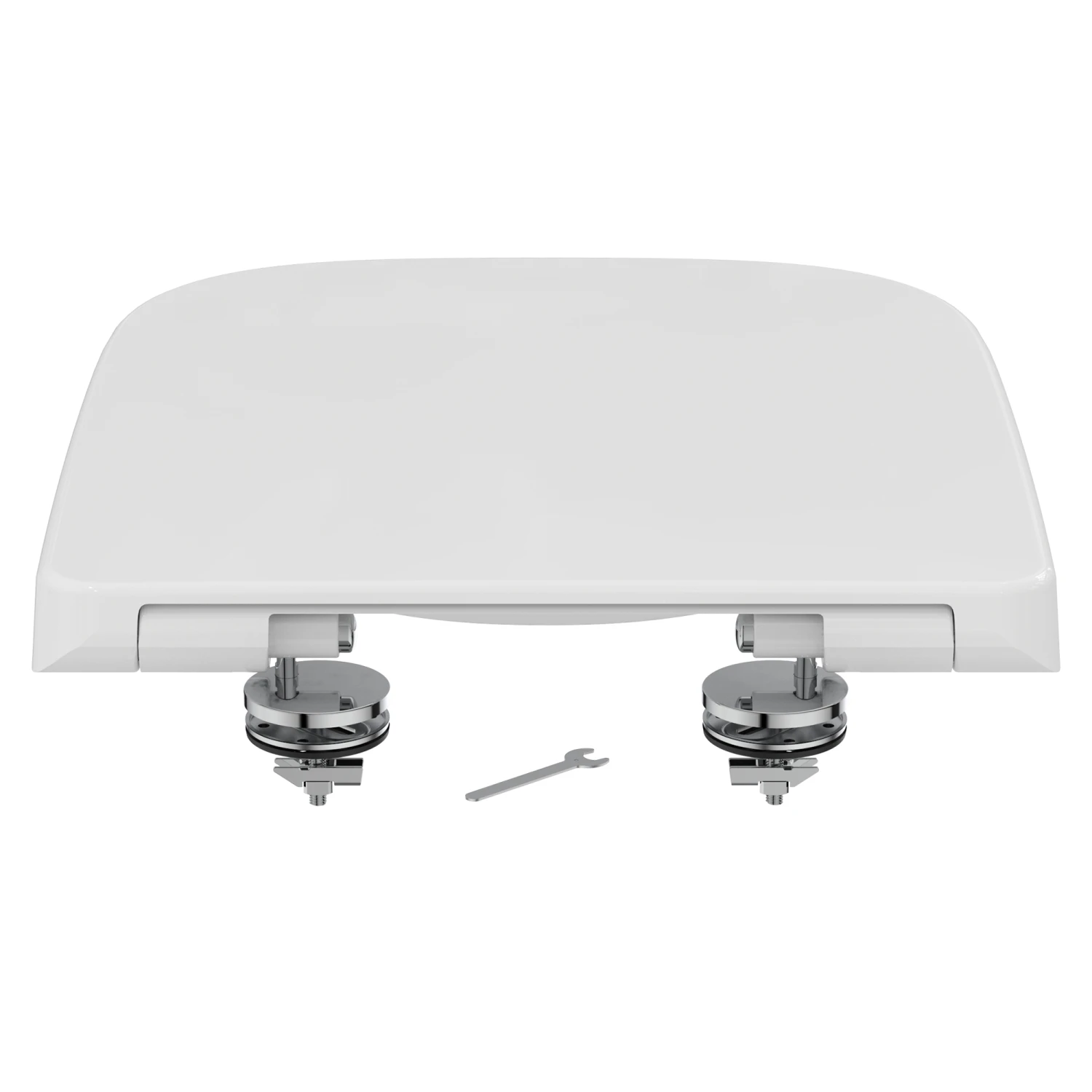 Ideal Standard I.life A & S Compact Wrap Over White Toilet Seat With Soft Close - Square 4 Ideal Standard I.life A & S Compact Wrap Over White Toilet Seat With Soft Close - Square - Image 4