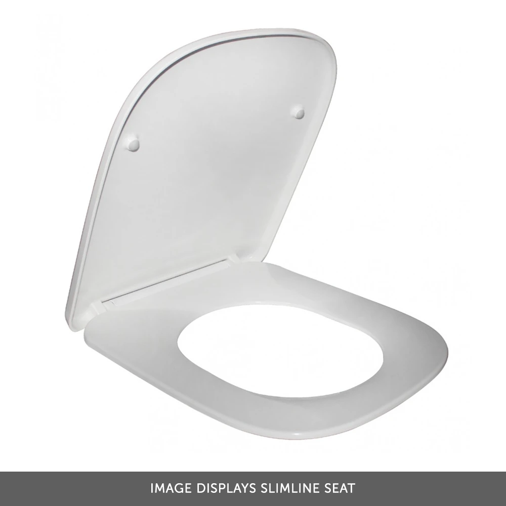 Imex Grace Rimless Wall Hung WC With Slimline Luxury Puraplast Seat Soft Close 6 Imex Grace Rimless Wall Hung WC With Slimline Luxury Puraplast Seat Soft Close - Image 6