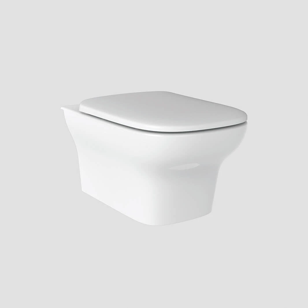 Imex Grace Rimless Wall Hung WC With Slimline Luxury Puraplast Seat Soft Close 2 Imex Grace Rimless Wall Hung WC With Slimline Luxury Puraplast Seat Soft Close - Image 2